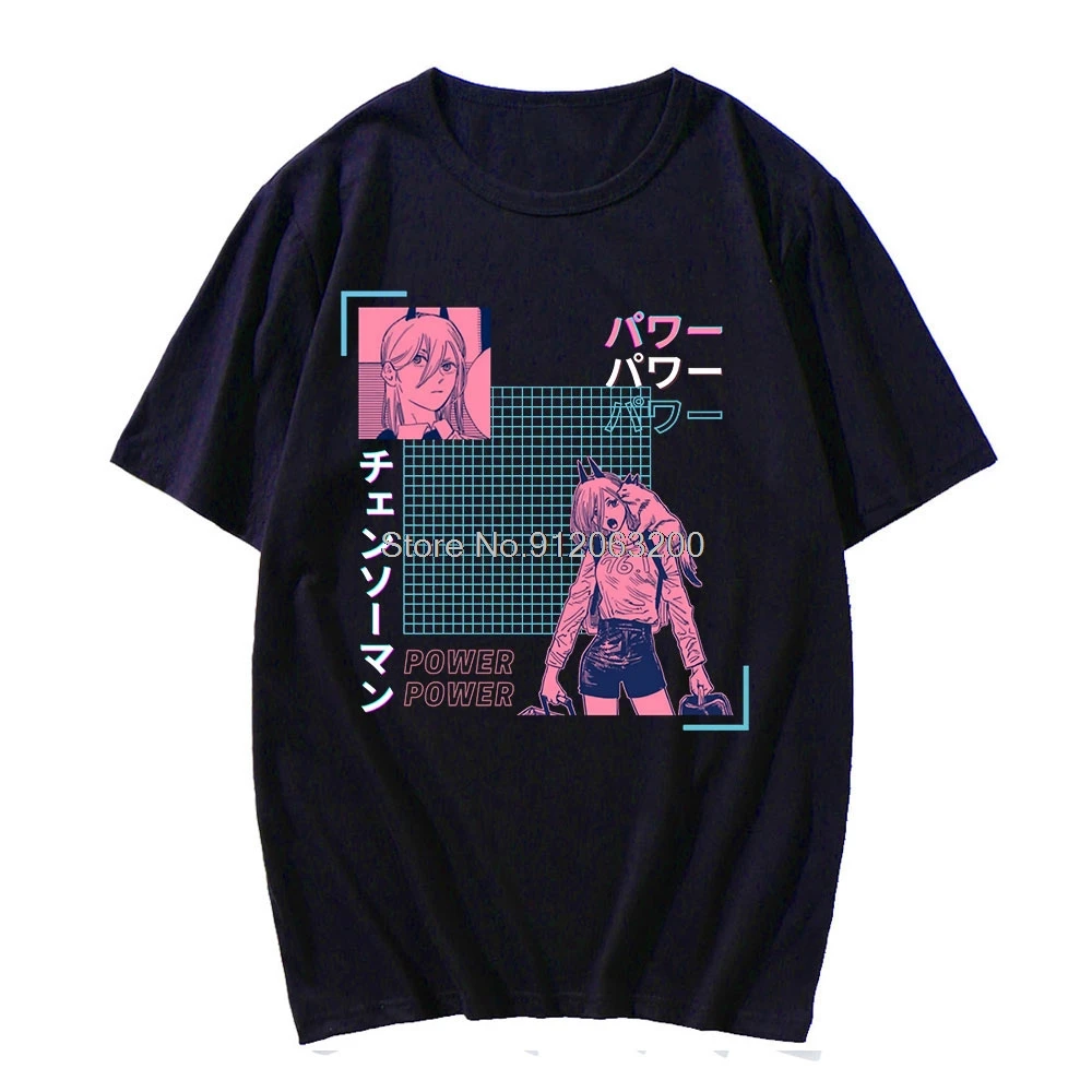 

Summer Hot Sale New T-Shirts Japan Anime Chainsaw Man T -Shirt Funny Harajuku Oversized Tee Shirt Top Kpop Short Sleeves Clothes