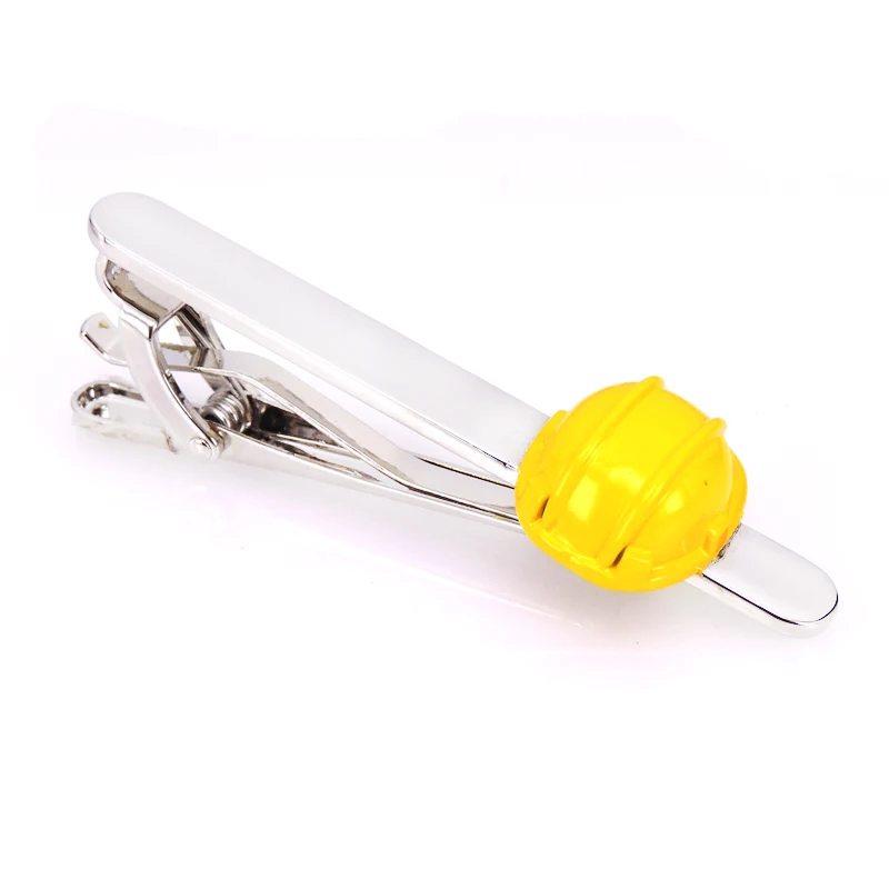 

Safety helmet tie clip high quality men's shirt tie clip new safety logo tie clip French wedding business tie clip