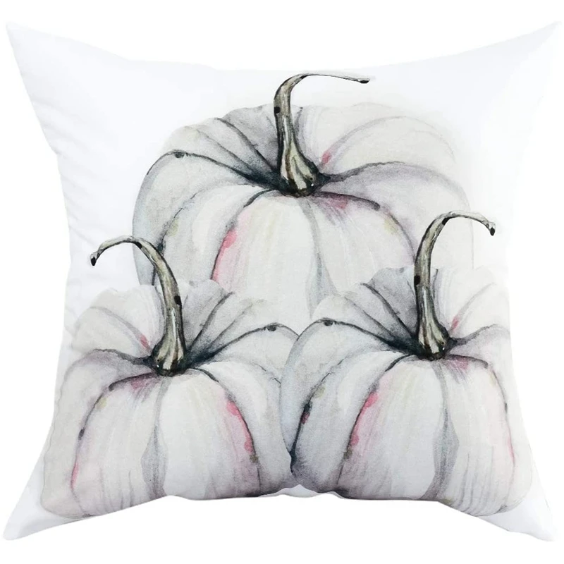 

Autumn Decorations Pumpkin Throw Pillow Cover Cushion Couch Cover Pillow Cases for Autumn Halloween Thanksgiving Day