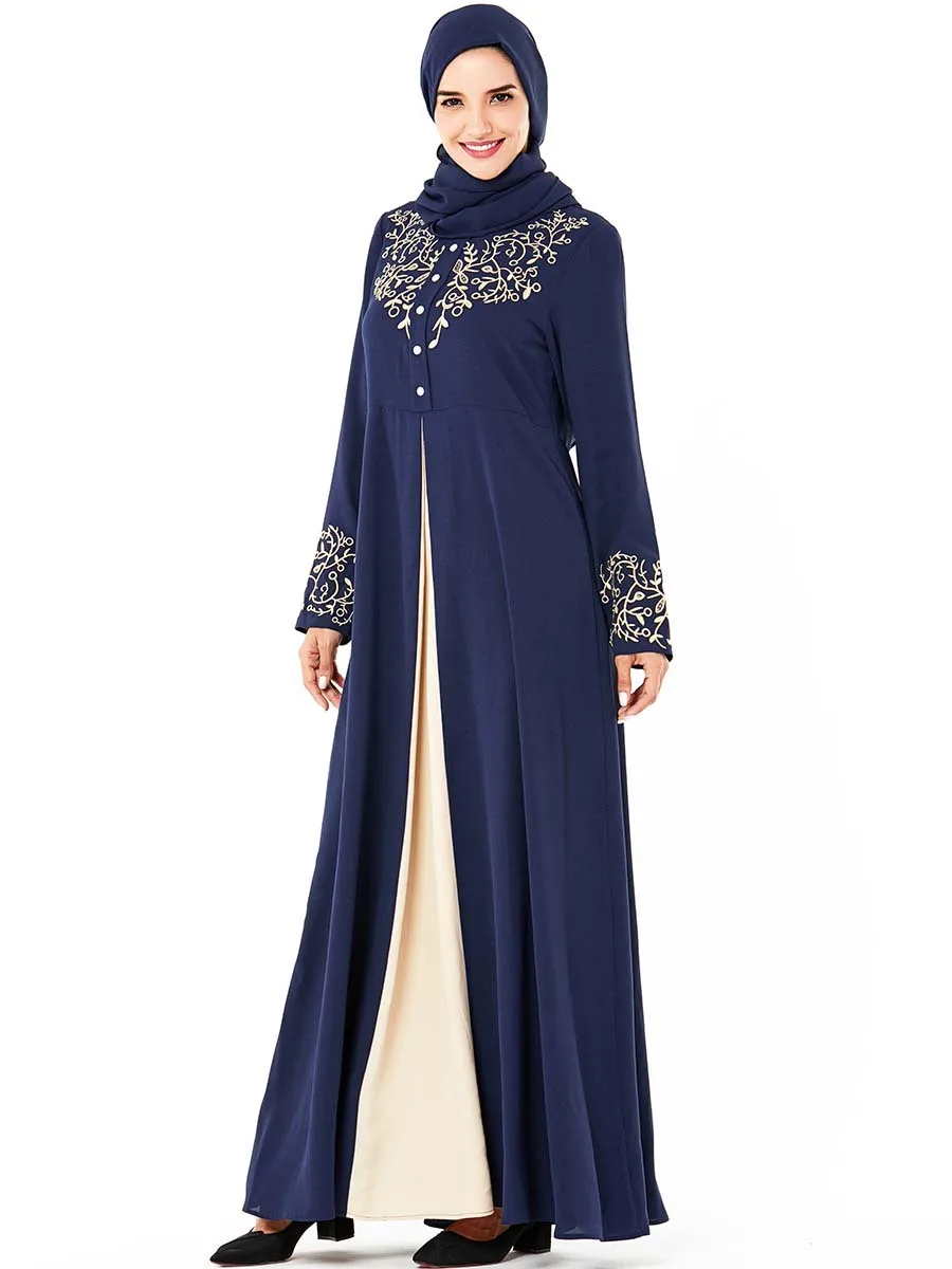 Дубай Кафтан платье мусульманские Вечерние abaya женские арабские кружева Patchwork Ain