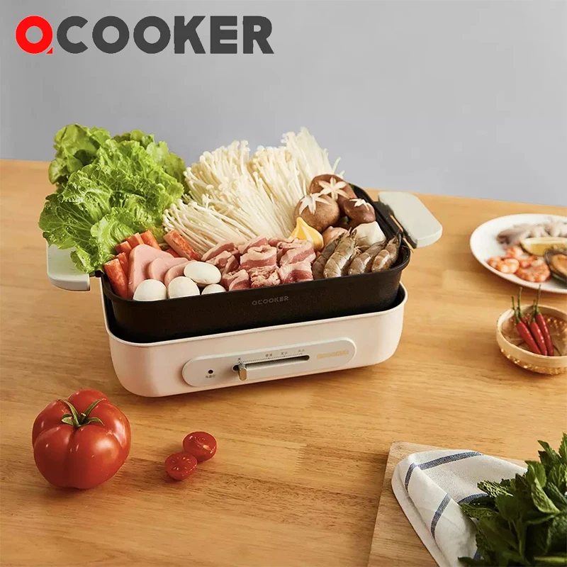 Ocooker сковорода для запекания 3 л 220 В-1300 Вт тройной горшок завтрака антипригарный