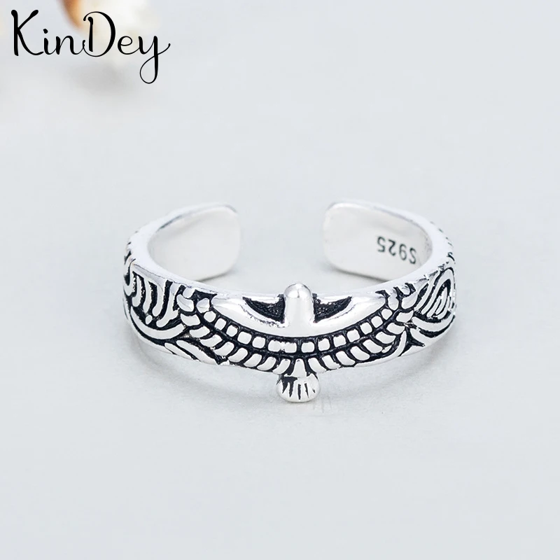 Винтажные серебряные кольца Kindey в стиле панк с орлом для женщин и мужчин