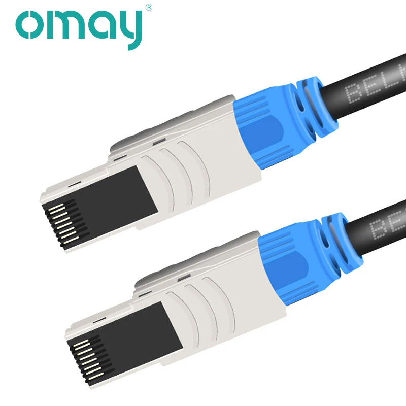 Патч-Кабель OMAY Cat8 Ethernet S/FTP 22AWG 2000 МГц (2 ГГц) до 40 Гбит/с 5 поколения LAN - купить по