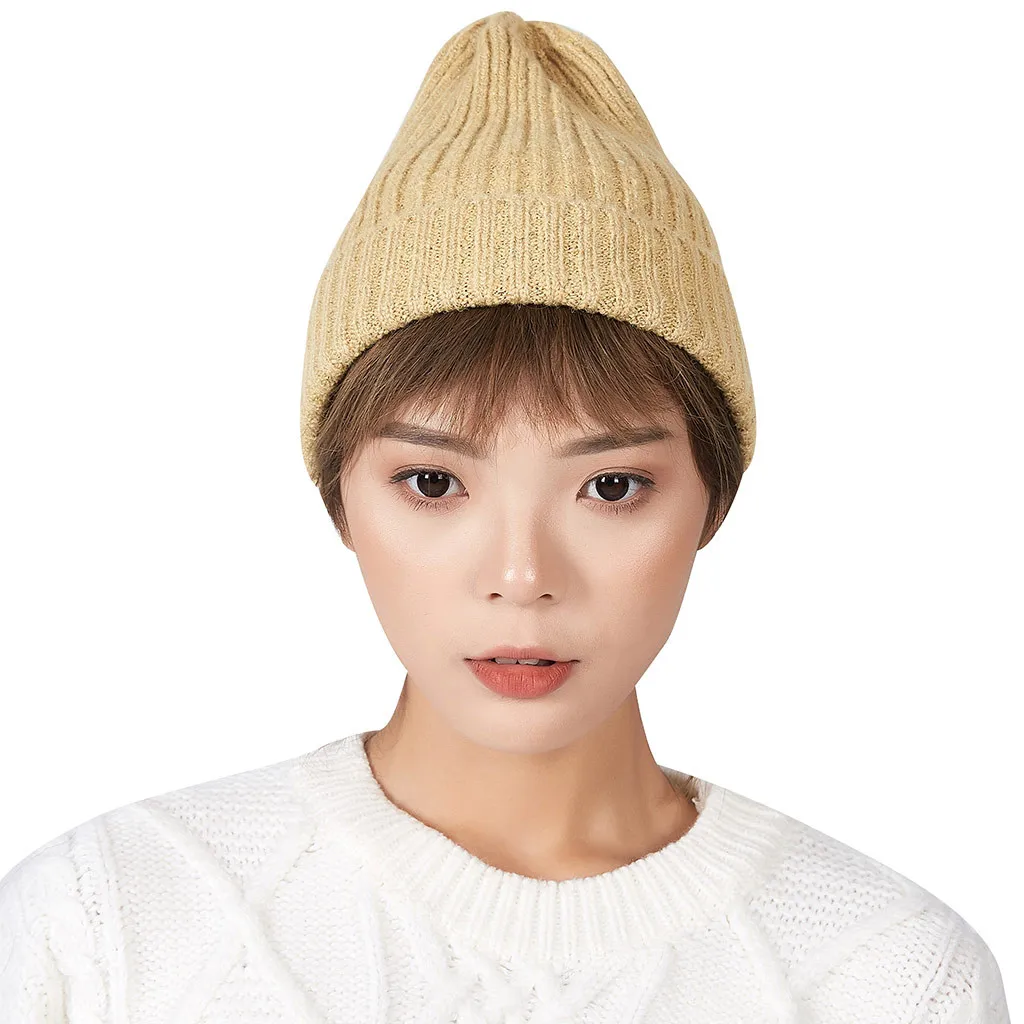 Головной убор с флисовой подкладкой Модный женский зимний воротник толстая