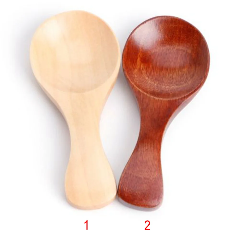 Exquisite Life Natural Wooden Small Spoon Scoop Tea Honey Coffee Condiment Salt Sugar Spoon Baby Feeding Tableware Hot Selling