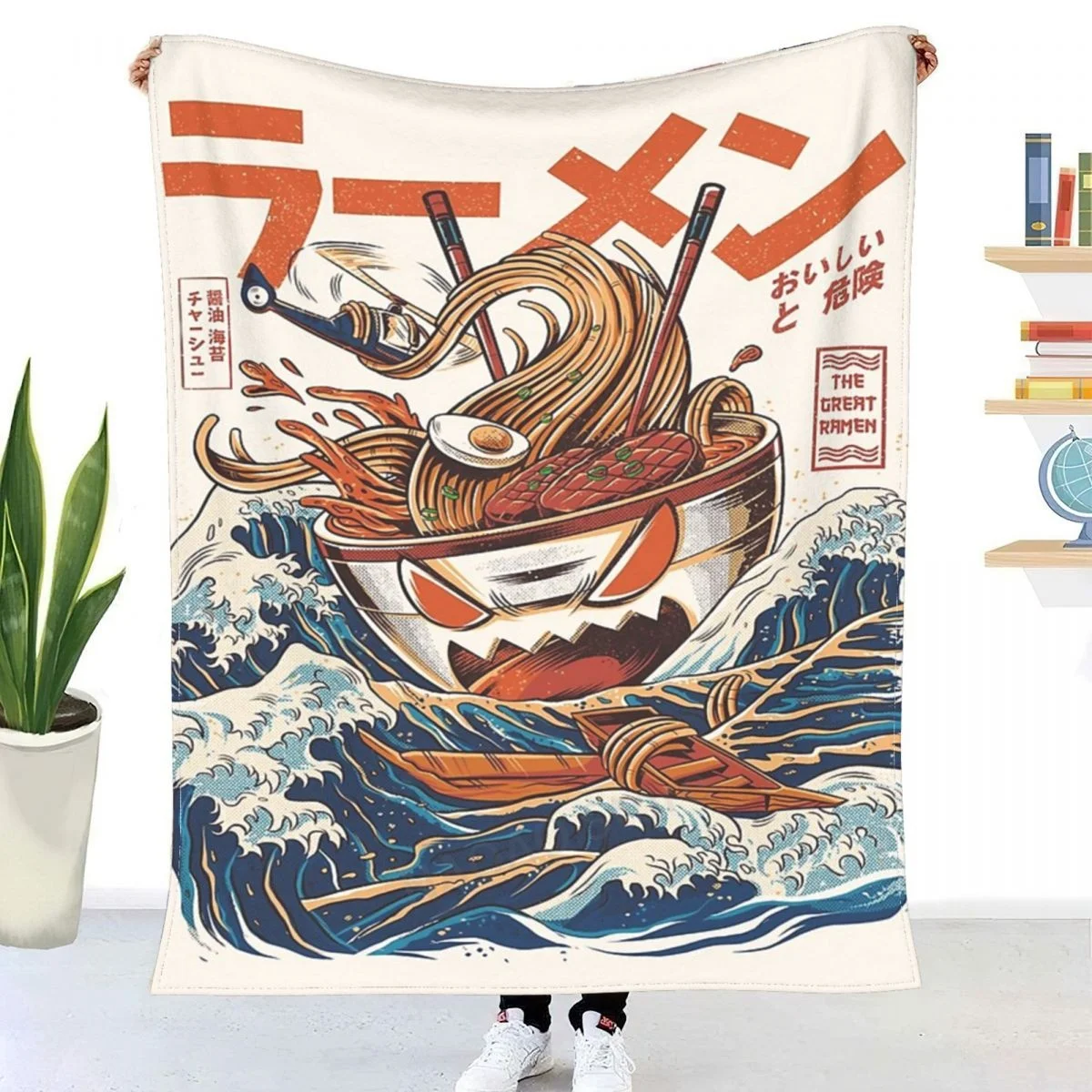 

The Great Ramen Off Kanagawa Throw Blanket Sheets on the bed blanket/ on the sofa decorative bedspreads for children throw