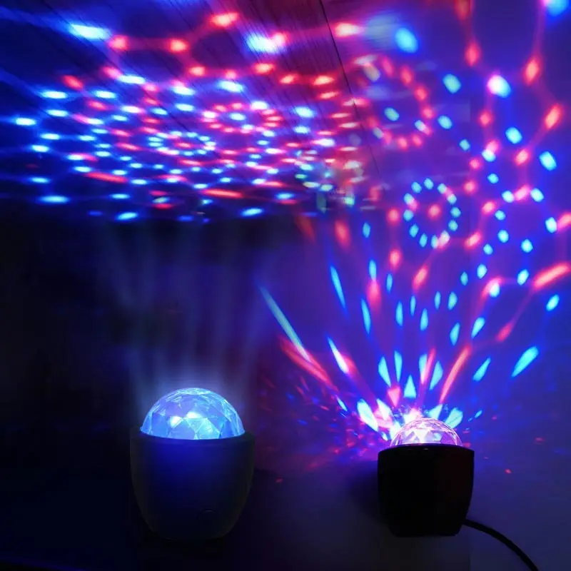 BRELONG DJ лампы 9 цветов светодиодный сценический светильник вращающийся кристалл