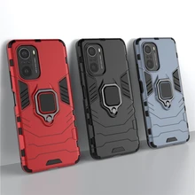 For Xiaomi Mi 11T Pro Case For Poco F3 X3 M3 Pro NFC F3 GT Redmi Note 10 Pro Cover Protective Armor Finger Ring Cover Mi 11T