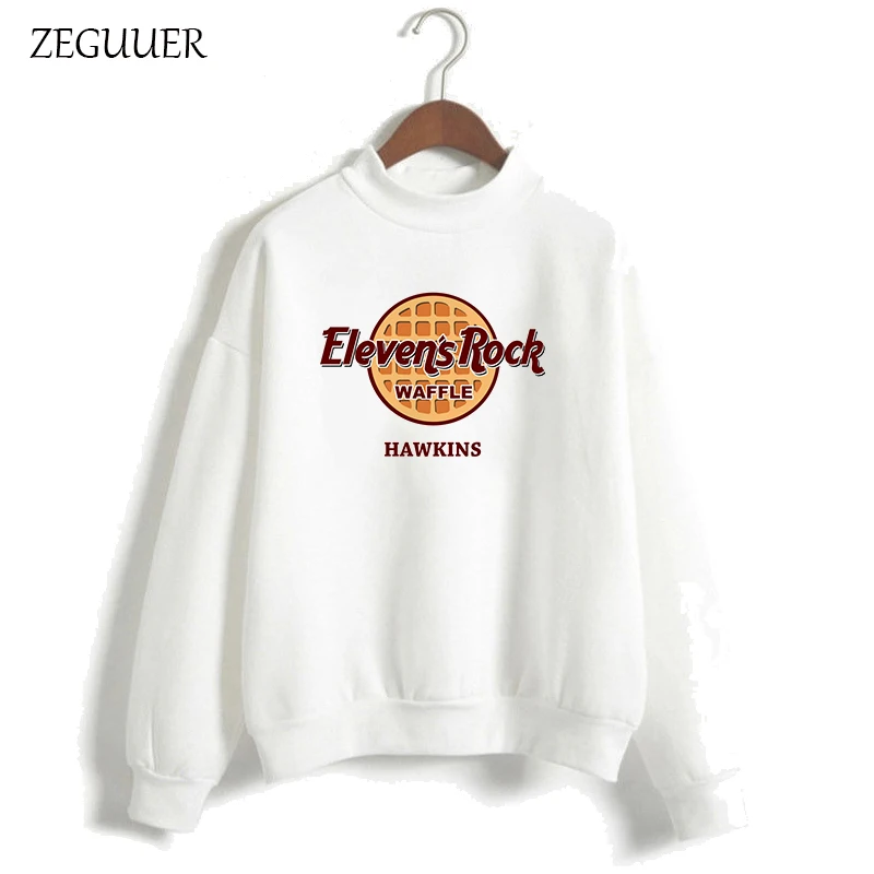 ZEGUUER странные вещи Eleven Is Rock толстовки для женщин Harajuku розовый мультфильм
