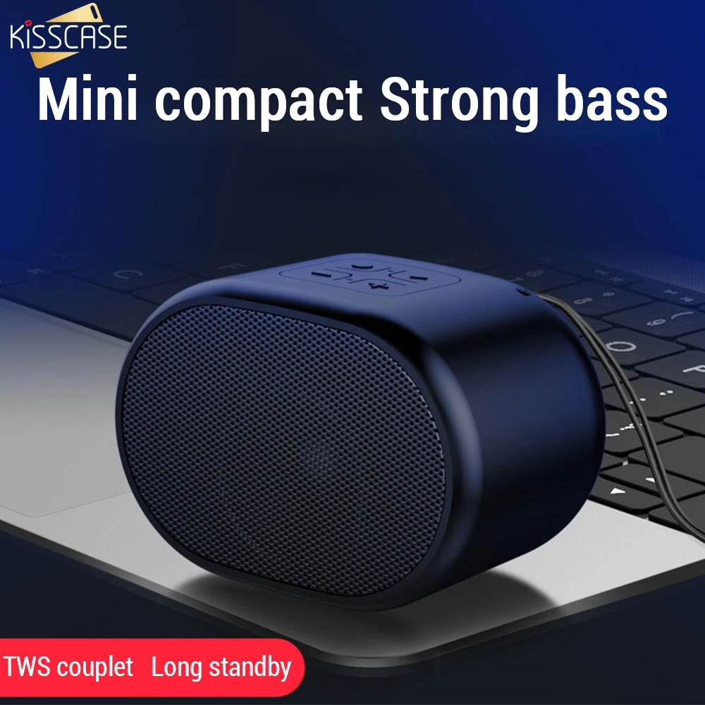 Мини динамик KISSCASE Hi Fi Bluetooth AUX FM TF карта|Портативные колонки| |