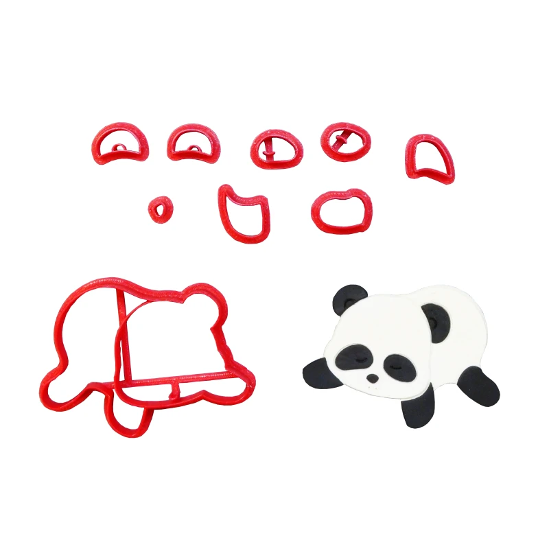 Пижама Чиби малыш панда лицо помадка форма красная десен паста резак детский