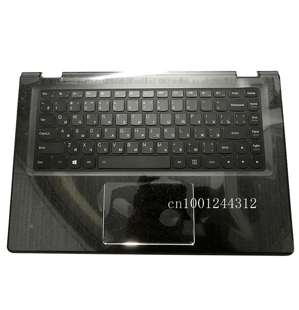 

Russian New Original For Lenovo Yoga 3-14 Yoga 3-1470 YOGA 700-14ISK Palmrest Upper Case Keyboard Bezel Cover 5CB0K61132