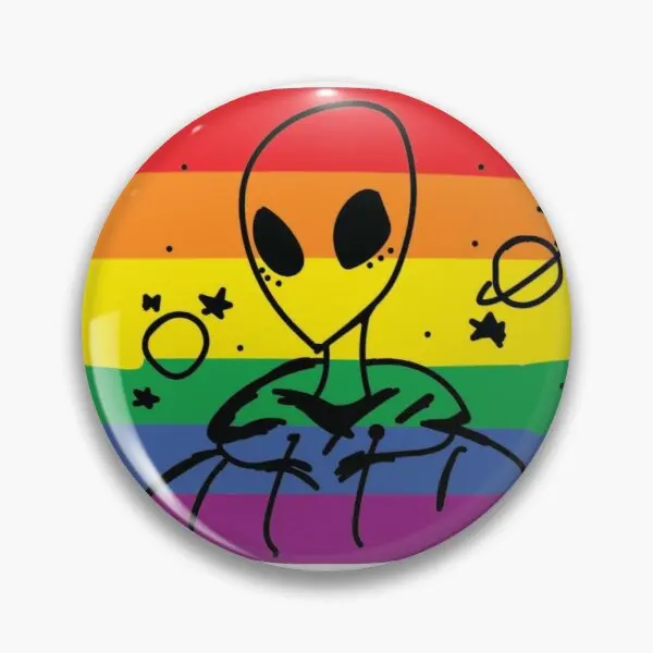 Мягкая Металлическая Булавка Alien для одежды креативный мультяшный декор