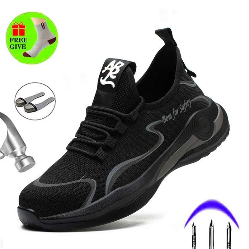 

Work shoes sneakers puncture-proof safety shoes indestructible work boots construction work safety boots men