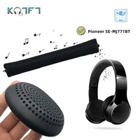 kqtft replacement earpads for pioneer se mj771bt bluetooth mic headset earmuff stretch cover cushion cups bumper headband sleeve