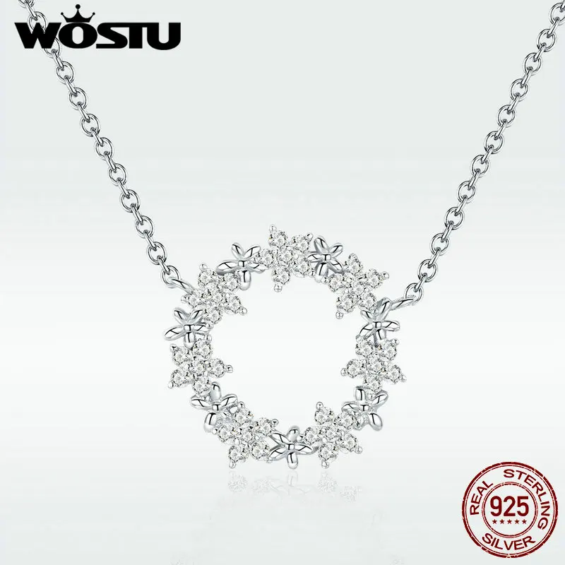 Ожерелье женское из серебра 925 пробы с подвеской в виде цветка | Украшения и