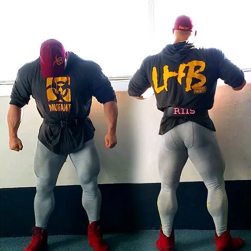 2019 Мужская модная новая спортивная толстовка для бодибилдинга тренировок из