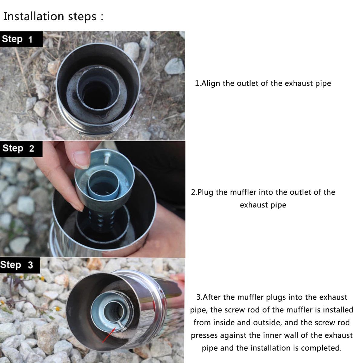 Шумоподавляющий глушитель для мотоцикла регулируемый выхлопных газов 35 мм/42 мм/45