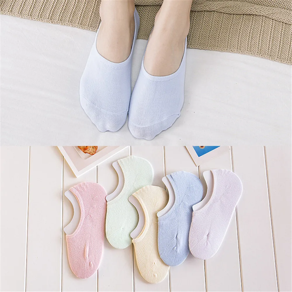 Модные Нескользящие Короткие Носки ярких цветов женские хлопковые носки лоферы