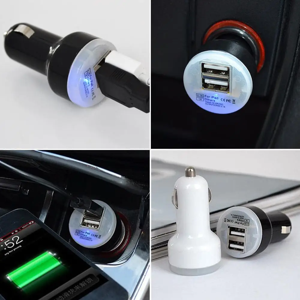 Автомобильное зарядное устройство с двумя USB-портами 5 В 2 1 А | Мобильные телефоны