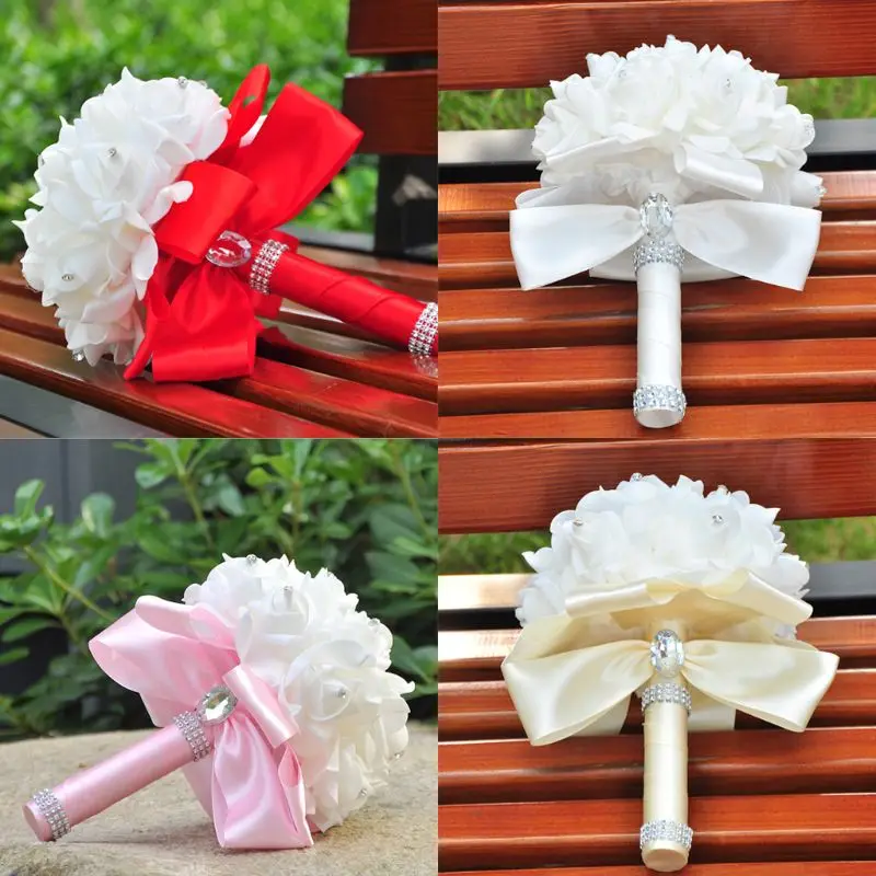 Свадебные розы в Корейском стиле искусственный букет невесты из пенополиэтилена