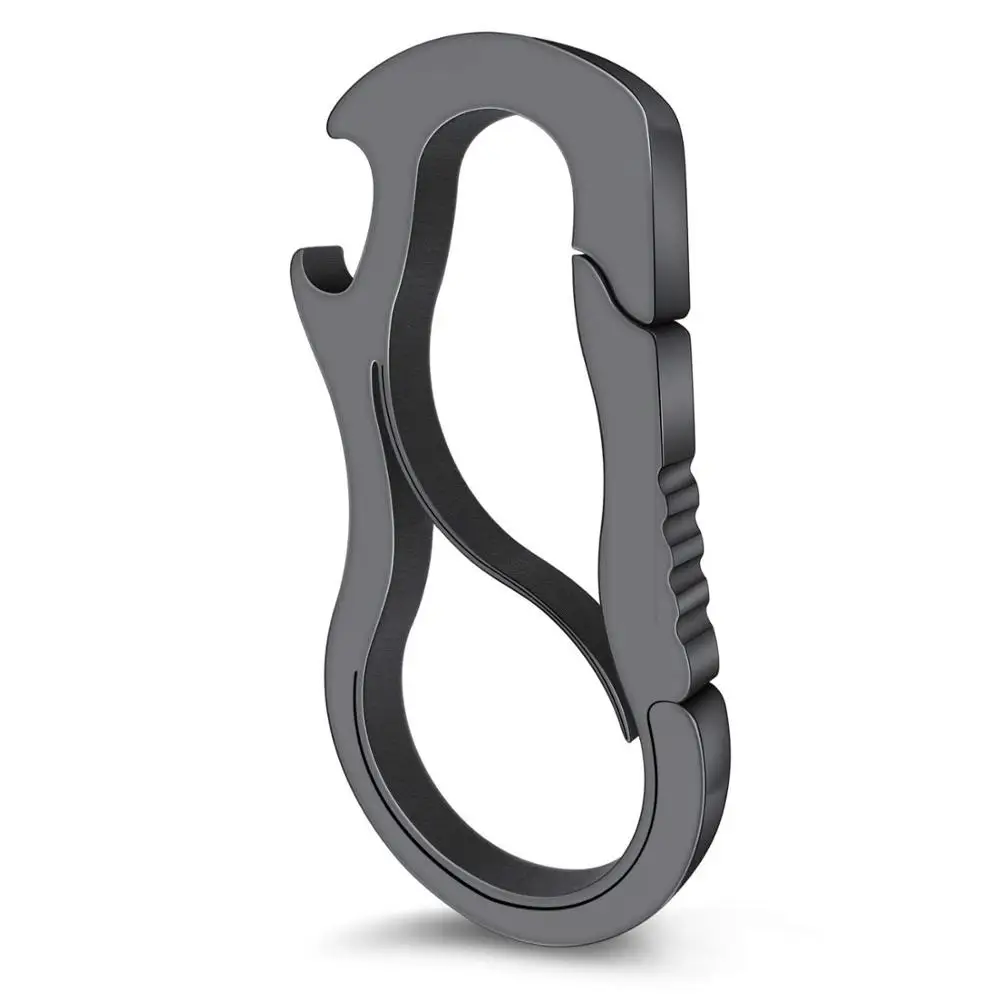 Карабин для ключей из нержавеющей стали многофункциональный бытовой инструмент