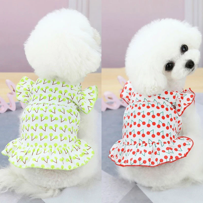 

Милые платья для маленьких собак чихуахуа платье с лимонным принтом юбка Щенок Кот одежда принцессы одежда; Vestidos Para Perritas