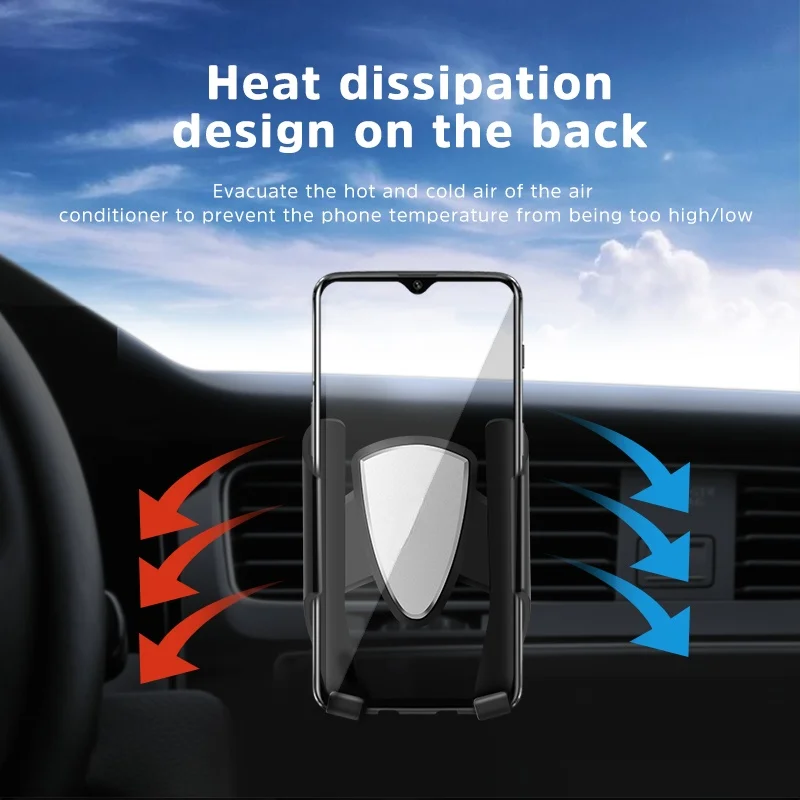 360 rotation car gravity phone holder for iphone11 12 pro max samsung s30 huawei p30 40 xiaomi 11 pro car air vent phone bracket free global shipping