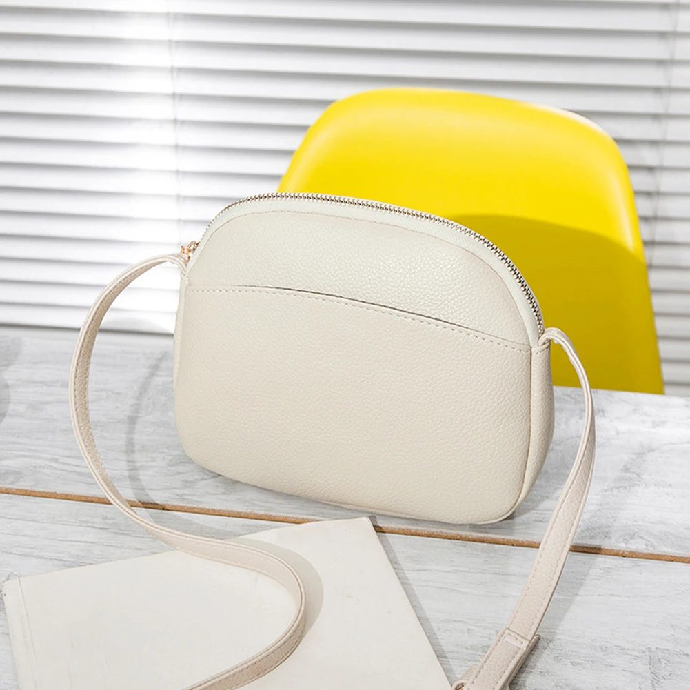 

Women Waterproof Fashion Gift Shopping Large Capacity PU Leather Travel Crossbody Bag Easy Clean Lychee Pattern Adjustable Strap