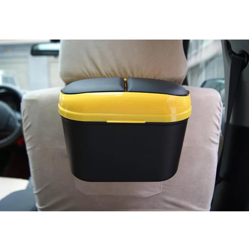 Garbage bag for car Car garbage bin trash can storage box debris bucket Plastic waste Double open container | Автомобили и