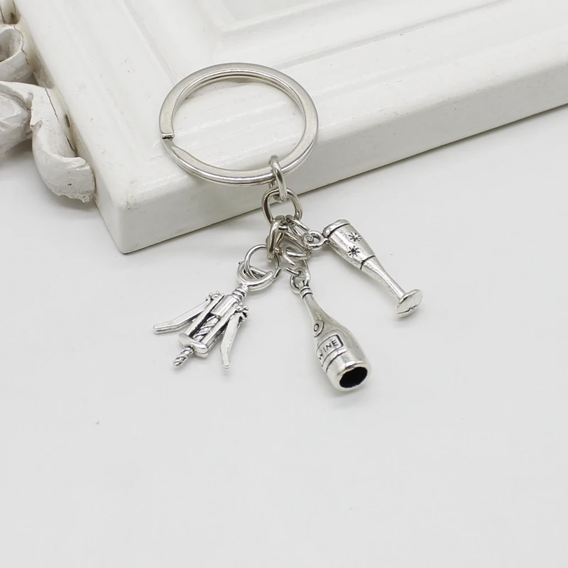 Новый оригинальный креативный бокал для винных бутылок открывашка брелок с