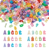 1set opaque acrylic alphabet pendants random 26 letter pendant mix color for diy crafts fashion jewelry decor accessories