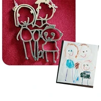 custom kids drawing necklace stainless stee personalized children artwork pendant for kids mom family jewelry gifts