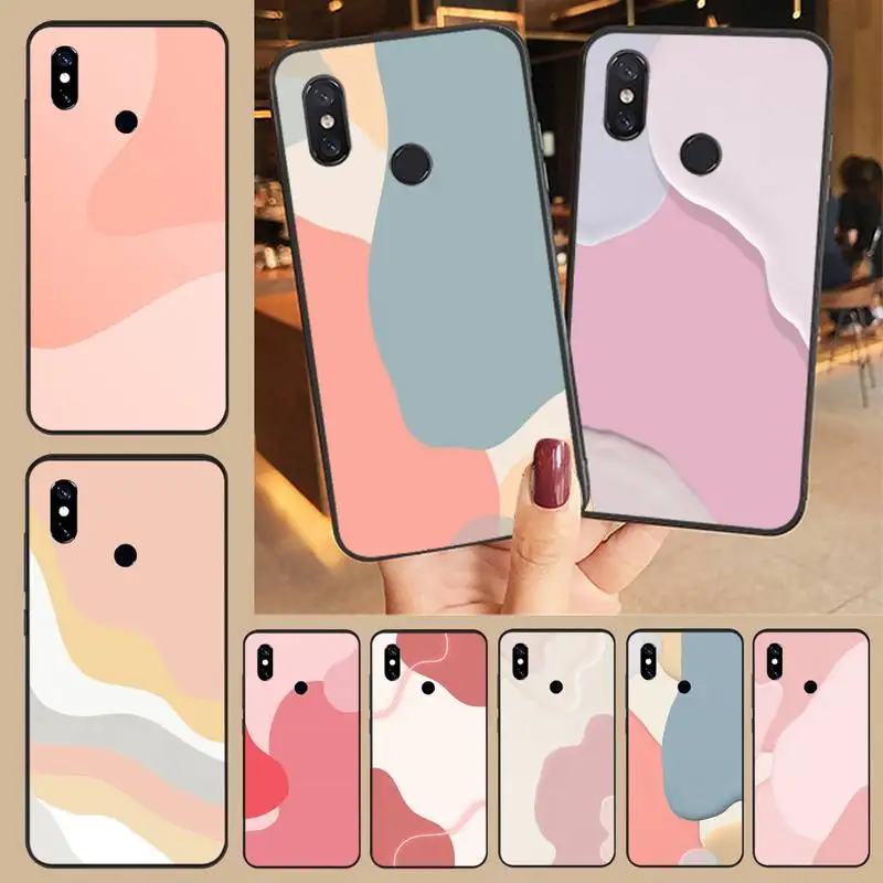 

Abstract color illustration Phone Case For Xiaomi Redmi note 7 8 9 t max3 s 10 pro lite cover funda coque shell