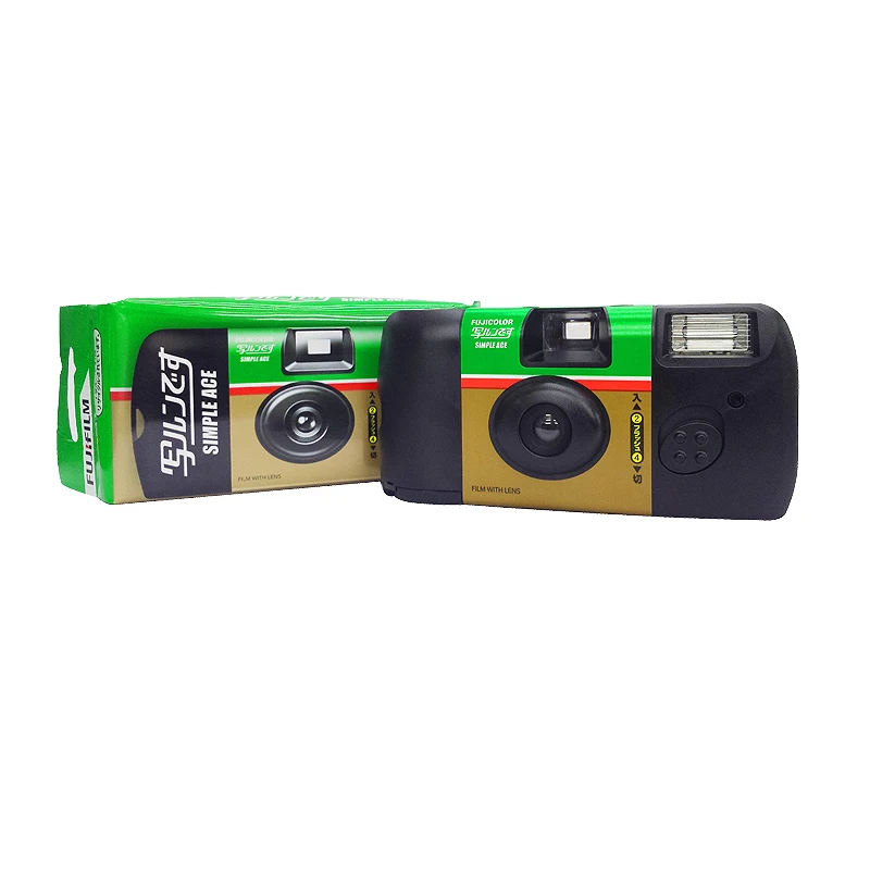 Fujifilm SIMPLE ACE ISO 400 Power Flash 27 фото экспозиций одноразовое использование одноразовая