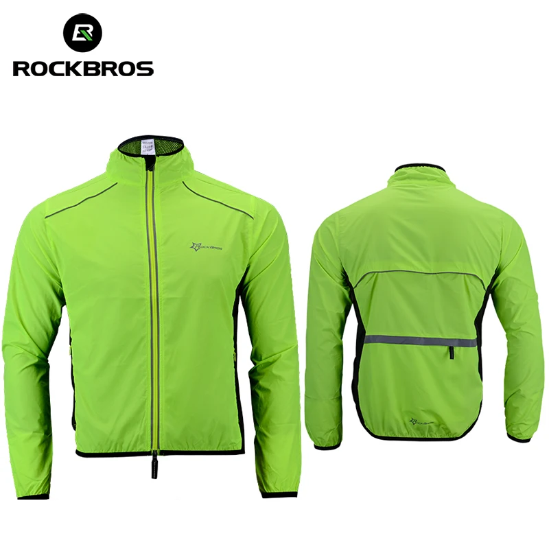 

ROCKBROS Cycling Jacket Bicycle Men Jersey Breathable Clothing MTB Women Windproof Reflective Quick Dry Coat Sports Equipment