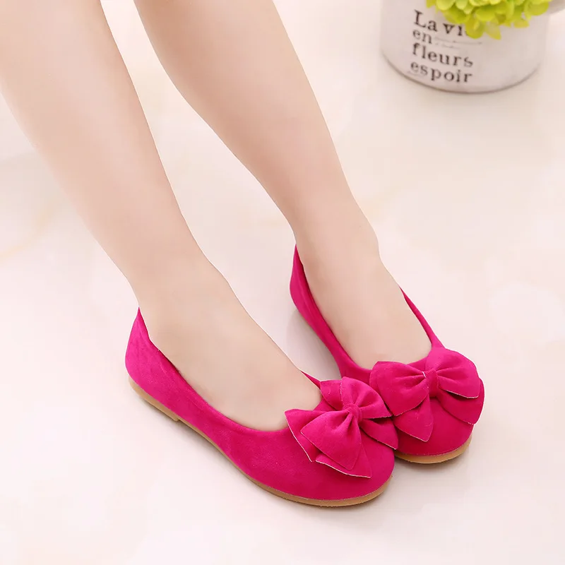 Детская кожаная обувь принцессы с бантом для маленьких девочек милая детская