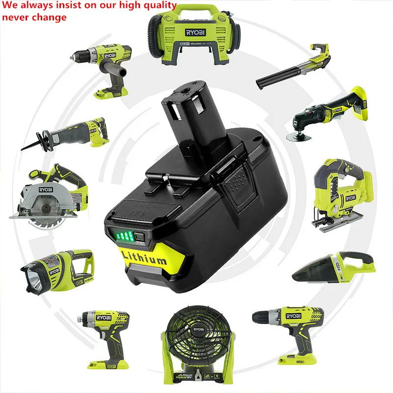 Аккумулятор Ryobi ONE литий ионный аккумулятор большой емкости 18 в 6000 мАч для Hot P108
