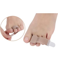 2pcs fabric toe finger straightener hammer toe corrector bandage toe separator splint wraps protector foot stretcher care tool