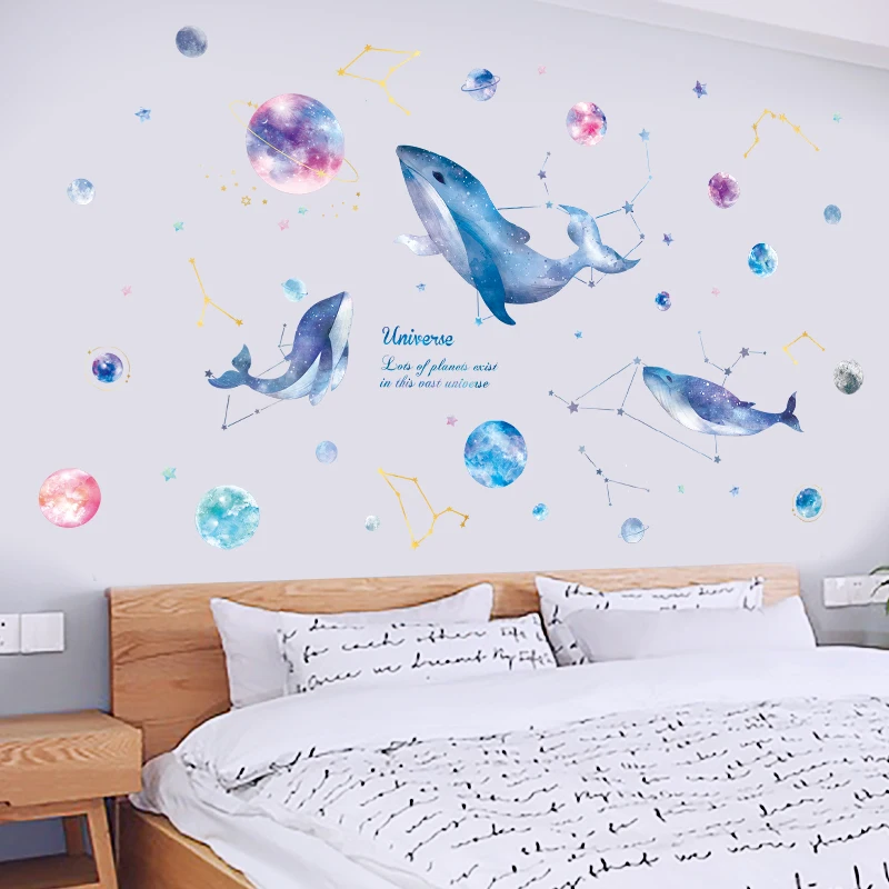 Звездные наклейки обои для общежития настенные самоклеящиеся спальни