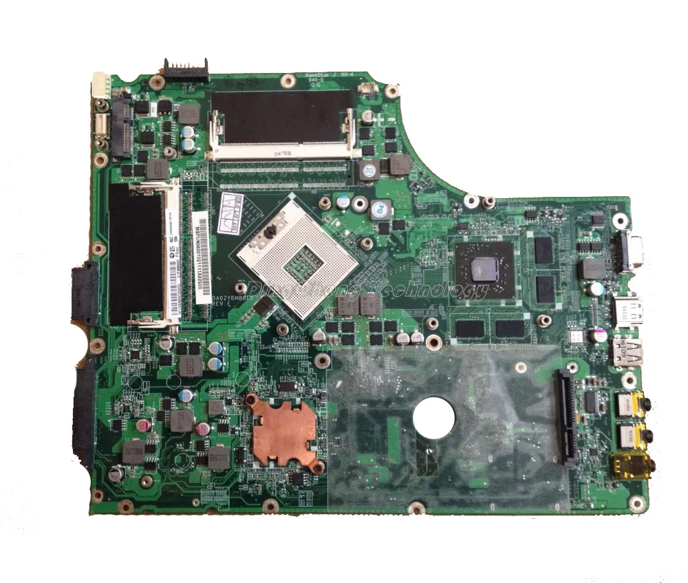 Материнская плата для ноутбука ACER 7745 7745G DA0ZYBMB8E0 INTEL HM55 HD5850 1GB GPUDDR3 MB.
