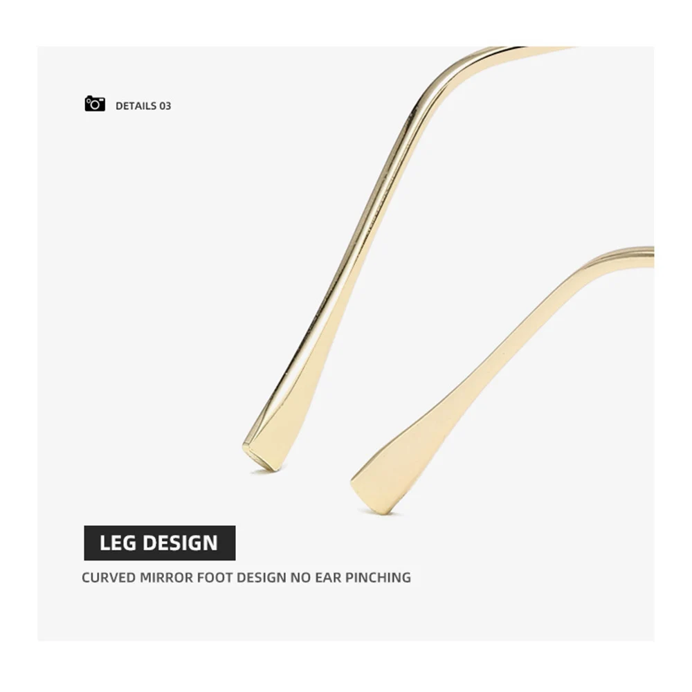 

Vintage Glasses Luxury Sun Eyewear For Women Retro Square Eyewear Men's Women's Universal Metal Half Frame Goggles