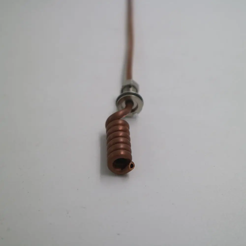 Медная труба с коническим концевым комплектом для модификации курительной