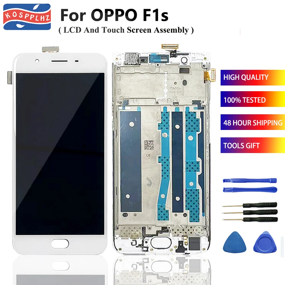 

5.5“ For OPPO F1s A1601 LCD + Touch Front Display Screen High Quality For 1280*720 OPPO A59 / F1s Screen With Frame + Tools