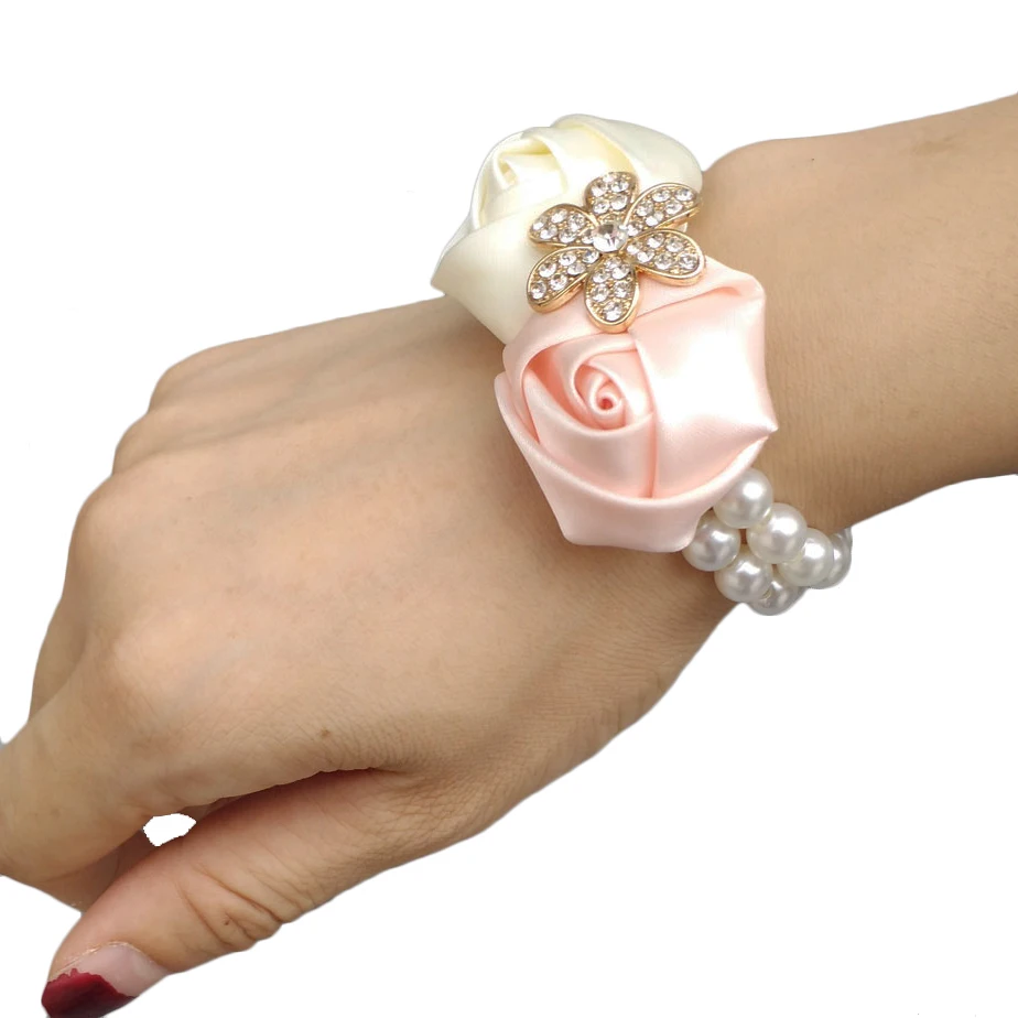 Алмазная искусственная лента Роза на запястье корсажный букет подружка невесты