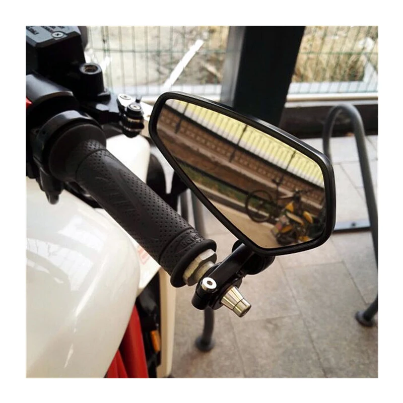 Универсальные мотоциклетные скутеры Алюминиевые черные боковые зеркала заднего