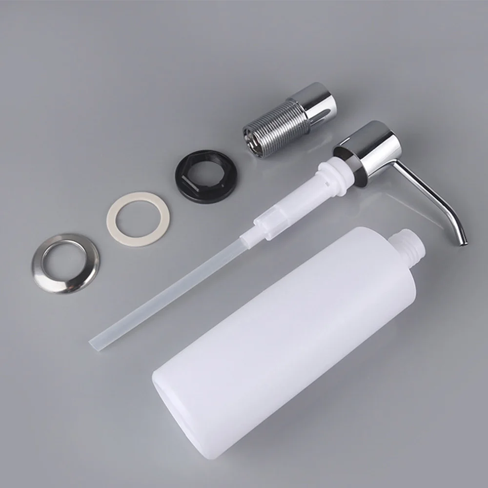 Дозатор мыла для кухонной раковины ABS-пластик встроенный насос лосьона