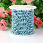 Цепочка со стразами золотого цвета, 2,02,53,04 мм