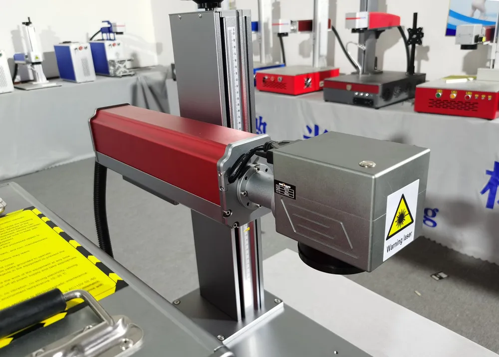 50 Вт сплит волоконная лазерная маркировочная машина металлическая лазерный