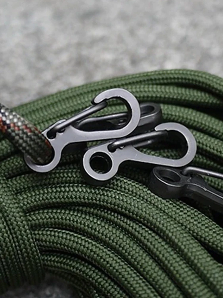 

10Pcs Carabiner Clip Aluminum Alloy Spring Snap Keychain Buckle Clip EDC Hanging Buckle for Camping Survival Hiking Backpacking